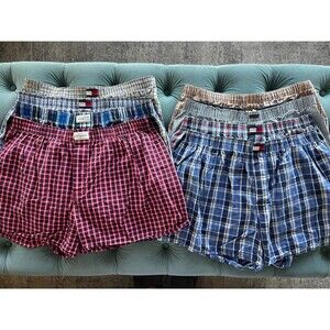 Tommy Hilfiger Calvin Klein 8 pair Bundle Men's Cotton Night Shorts Size XL L